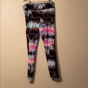 Tie dye owl leggings